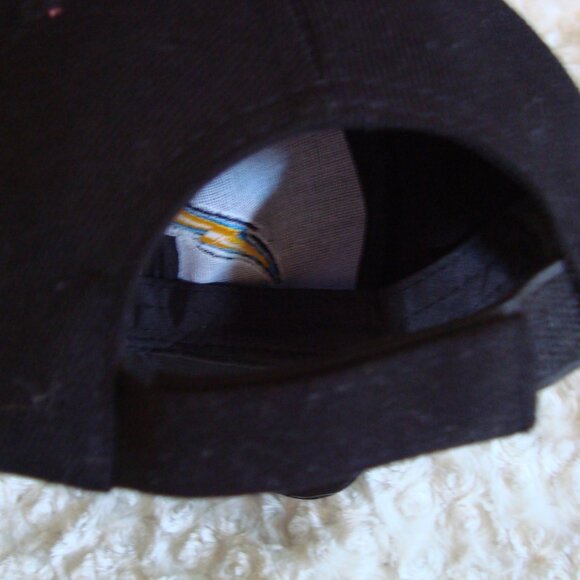 NFL Football SAN DIEGO/LA Chargers Black CAP HAT Pre-Owned - Picture 4 of 5